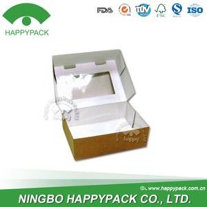 Hộp Giấy Kraft Happypack Lấy Đi Hộp Đựng Thực Phẩm Bao Bì Hộp Sushi Với Cửa Sổ Tùy Chỉnh Màu Sắc Biểu Tượng Tùy Chỉnh Mẫu Miễn Phí - Product Image 6