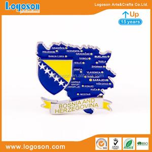 Magneti per Frigorifero Economici come Souvenir Promozionali, Decorazione Casa, Magneti in Metallo Smaltato a Forma di Mappa del <span class=keywords><strong>Mondo</strong></span> - Product Image 2