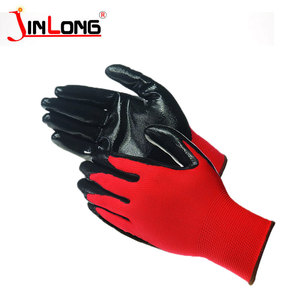 Emek sigortası eldiven nitril iş yağ geçirmez sanayi kalın batırılmış naylon eldiven - Product Image 3