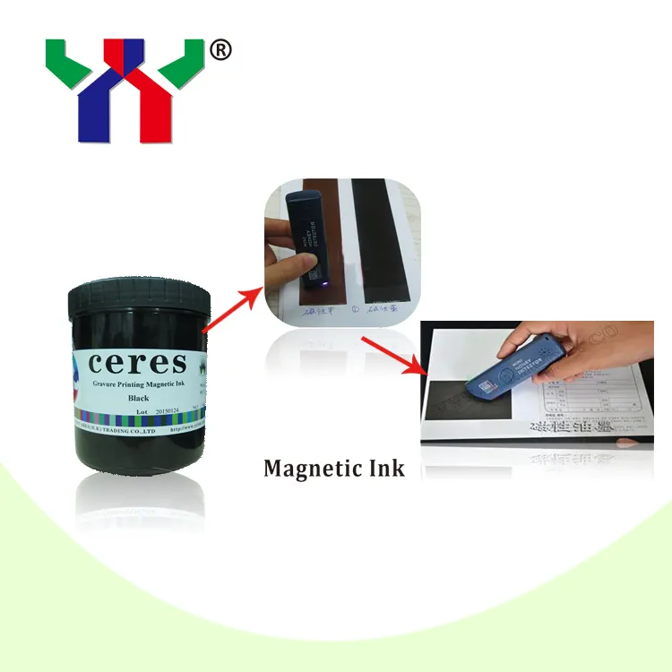 सुरक्षा स्याही विलायक आधार स्क्रीन प्रिंटिंग के लिए चुंबकीय स्याही प्रिंट की जाँच