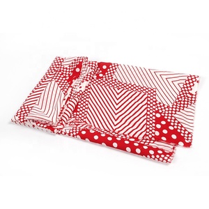 Mô Hình tùy chỉnh 150GSM Hình Học Không Thường Xuyên In Polyester Georgette Vải Với Dấu Chấm - Product Image 5