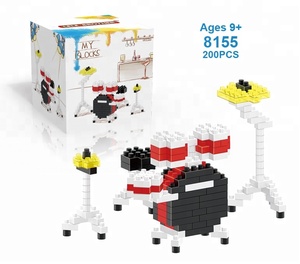 Bloques de construcción de instrumento Musical personalizado, instrumento Musical Nanoblocks, Piano, guitarra, tambor, juego de bloques de construcción - Product Image 4