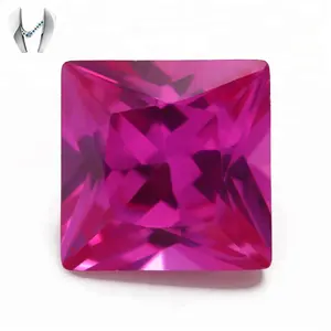 Làm Sạch 3 # Vuông Octangle Cắt Tổng Hợp Taaffeite Corundum Sapphire Đá Quý Gia Đình