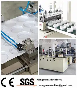 China mejor automática taza de yogur de plástico tapa de la máquina