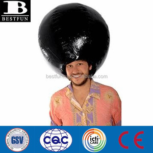 Peluca Inflable de PVC Ecológica, Peluca de Cabeza Grande, Sombrero de Peluca Inflable Gigante, Pelucas de Pelo Inflable, Accesorios para Fiestas, Juguetes - Product Image 4