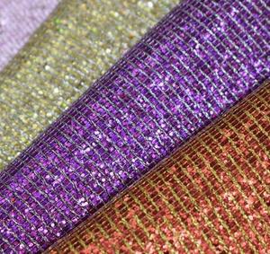 PU cuir chaussure matériel décoratif réticulé paillettes cuir doux tissu tissé canapé sac meubles bagages maison Textile voiture - Product Image 4