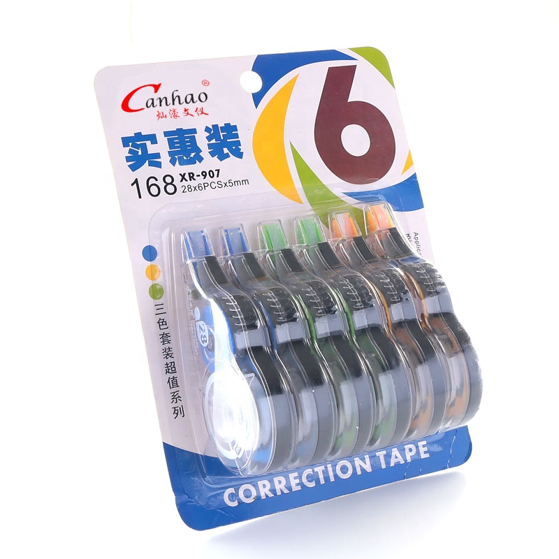 Школьные принадлежности, желтый цвет, стираемый набор, пластиковая Корректирующая лента