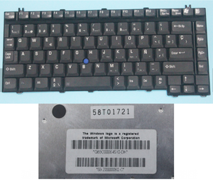 Teclado A10 español para Toshiba Satellite A10 A100 negro SP <span class=keywords><strong>La</strong></span> teclado portátil - Product Image 6