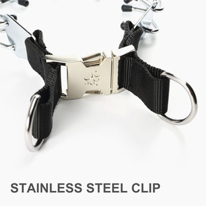 Hot Sale verstellbare große Hund Prise <span class=keywords><strong>Prong</strong></span> Choke Kette Stahl Metall Training Hunde halsband mit Schnalle - Product Image 4