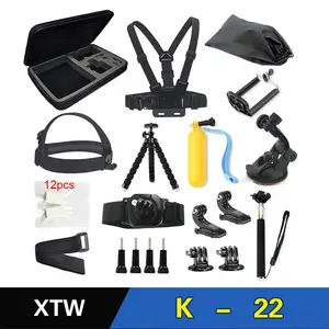 10 caméras d'action pour GoPro, Kit d'accessoires pour caméra cachée 21 en 1, vente en gros
