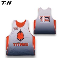 Personnalisé réversible de lacrosse sublimé pinny