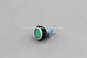 Push Button Switch With Led 22mm Power Light Push Button Switch With Ring LED Illuminated