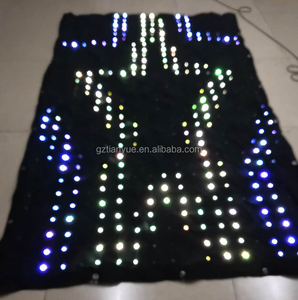 2019 esterno panno ignifugo per interni P10 ha condotto la <span class=keywords><strong>tenda</strong></span> Video per lo sfondo del palcoscenico luce del panno RGB - Product Image 3