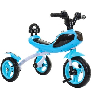 Tricycle de bébé pour enfants de haute qualité jouet à 3 roues avec poussée électrique et pédale en plastique et conception de modèle de roues EVA - Product Image 2