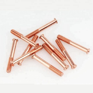M6 punto de <span class=keywords><strong>cobre</strong></span> perno tornillo stud, acero chapado en <span class=keywords><strong>cobre</strong></span> punto tornillo de soldadura - Product Image 5
