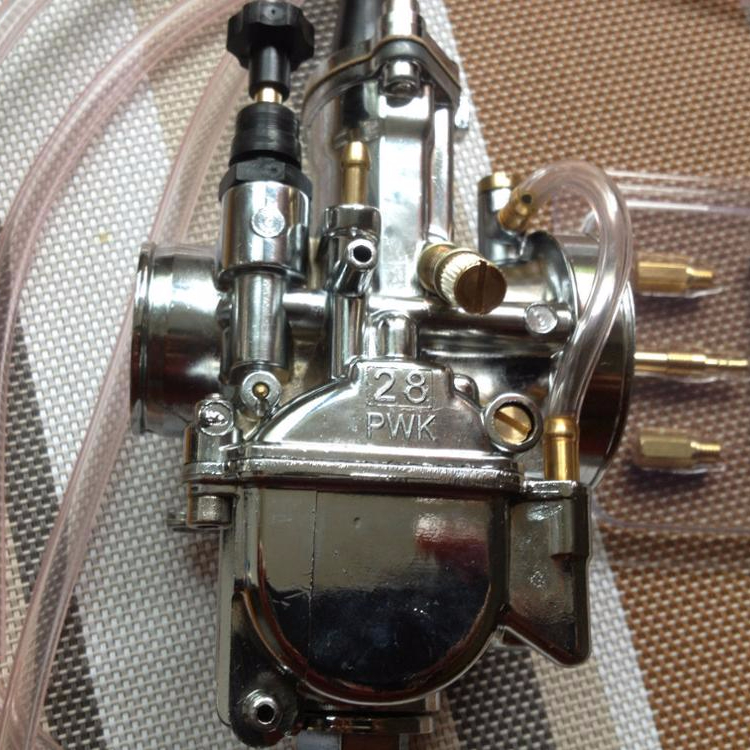Новый карбюратор 28 мм PWK 2-х тактный двигатель гонки плоская сторона заменить keihin OKO carb хром