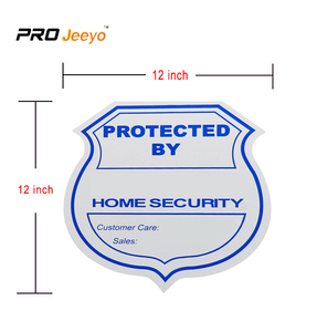 12x12 "Custom A Forma di 24 Ore di <span class=keywords><strong>Video</strong></span> di Sorveglianza di Sicurezza Domestica Yard Allarme Esterno di Sicurezza di Avvertimento Segno di Alluminio - Product Image 2