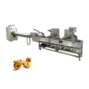 Machine automatique pour la fabrication de biscuits durs, pour remplissage, ligne de Production