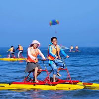 Pontons gonflables en PVC pour sports nautiques, bouée pour vélo aquatique, équipement de vélo à pédales pour la navigation en mer