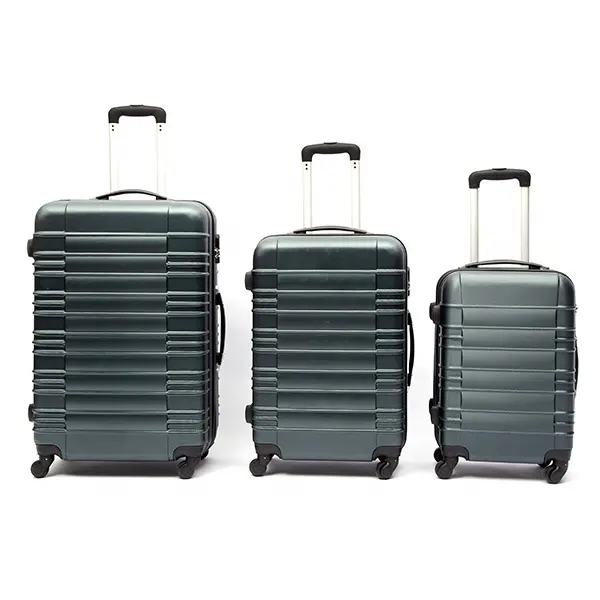 Malas de viagem para bagagem, conjunto de 4 peças de bolsas abs rígidas dupla face expansível casos maiores de carrinho