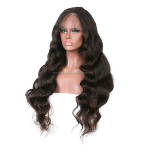 LM pelo de alta densidad 180 Peluca de cabello humano cuerpo Wave 360 LACE frontal con el pelo del bebé - Product Image 5
