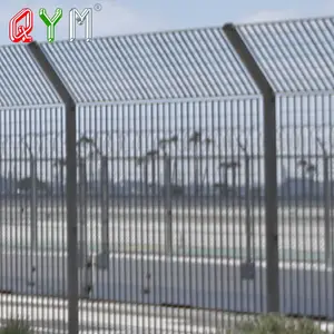 Airport Wire Fence QYM High Security Airport Fence With Razor Wire On The Top