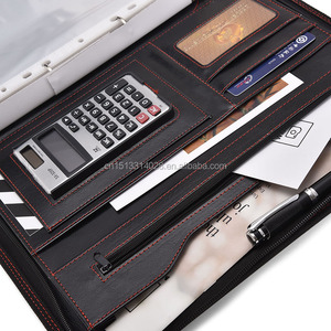 OEM Tùy Chỉnh Logo Khắc Vàng Bạc Stamping Danh Mục Đầu Tư <span class=keywords><strong>Bag</strong></span> Đối Với Văn Phòng Kinh Doanh Khách Sạn A4 <span class=keywords><strong>A3</strong></span> Tập Tin Tài Liệu Thư Mục Với Dây Kéo - Product Image 5