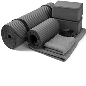 Tùy Chỉnh Sinh Thái Thân Thiện Cao Su Tự Nhiên Yoga <span class=keywords><strong>Mat</strong></span> Starter Kit Set - Product Image 1