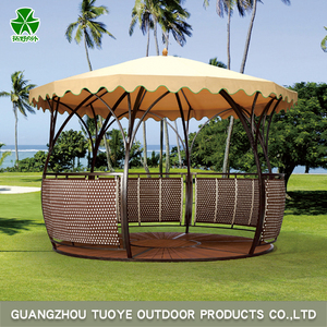 Carpa de Jardín Tipo Gazebo de Metal Desplegable con Diseño Romano TUOYE - Product Image 3