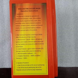 YUANJIAN <span class=keywords><strong>XHZLC60</strong></span> Tudung Masker Gas Anti-Rokok dengan Filter dan Pelindung Aluminium Foil Perak untuk Hotel - Product Image 4