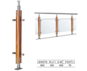 Mall/Công Ty Sử Dụng Có Thể Điều Chỉnh Tùy Chỉnh Bằng Gỗ Trong Nhà Cầu Thang Lan Can - Product Image 1