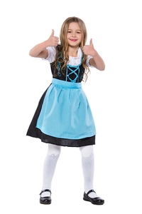 Disfraz de Niña para el Oktoberfest, Disfraz de <span class=keywords><strong>Heidi</strong></span> Alemana, Disfraz de Camarera de Cerveza, Vestido Bávaro Dirndl para Niñas - Product Image 5