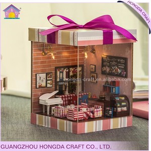 Abordable à la main avec la lumière et meubles miniature dollhouse cadeaux saint valentin - Product Image 1