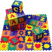 Melors 다채로운 아이 놀이 매트 교육 eva 거품 직소 퍼즐 매트