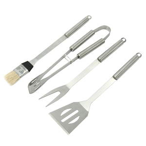 4PCS <span class=keywords><strong>Kit</strong></span> d'outils de <span class=keywords><strong>barbecue</strong></span> en acier inoxydable Set de gril de <span class=keywords><strong>barbecue</strong></span> Spatule Fourchette Pinces Brosse à badigeonner Set d'ustensiles de <span class=keywords><strong>barbecue</strong></span> - Product Image 2