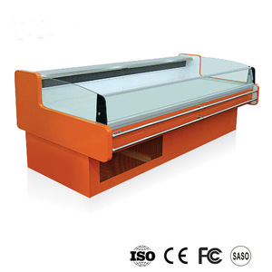 Vente chaude open <span class=keywords><strong>top</strong></span> réfrigérateur affichage de la viande dans le supermarché et magasin de viande - Product Image 1