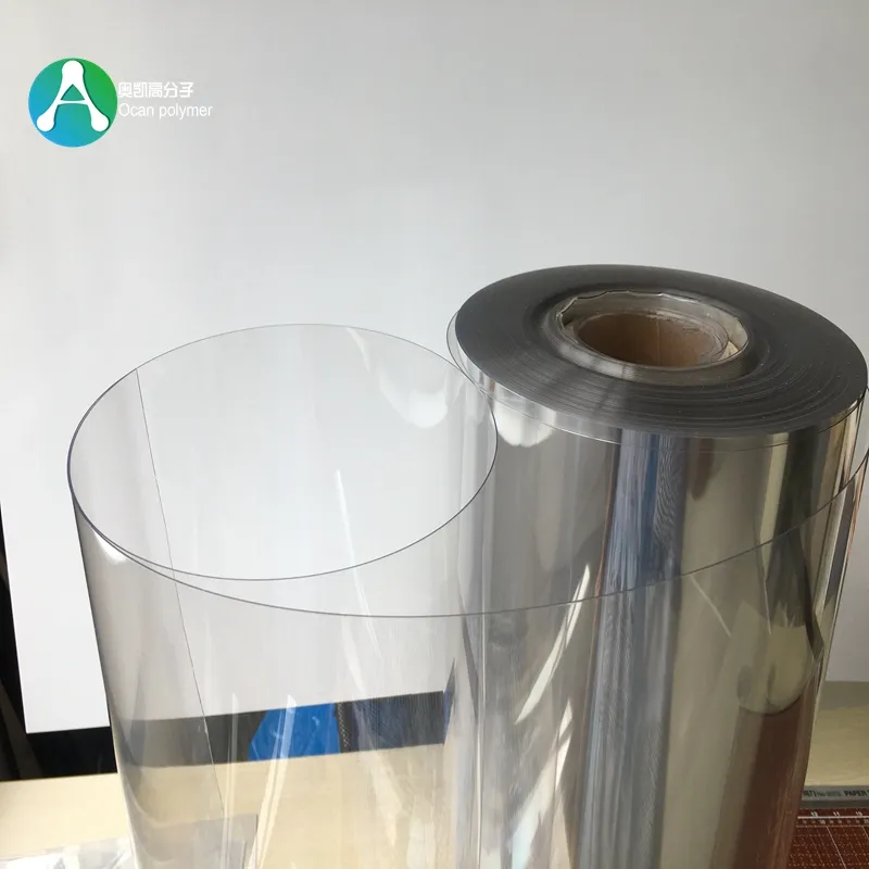 Высокоплотная полиэфирная Термоформовочная прозрачная пленка бопет пластиковая ПЭТ-рулон для блистера