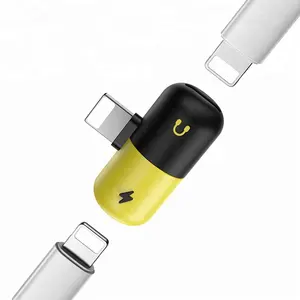 2018 Unterstützung iOS 12 Schnell lade pillen Form anschluss 2 in 1 Mini-USB-Kabel adapter Für iPhone 6, 7, 8, X.