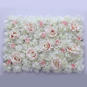 Flor de parede para casamento, flor de fundo de rosas de seda para parede de flores artificiais - Product Image 5