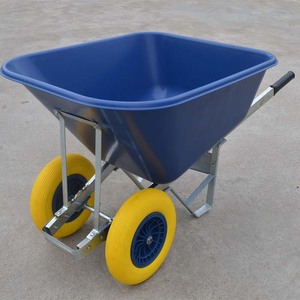 Carretilla de Plástico Resistente de Doble Rueda de 200 l - Product Image 2