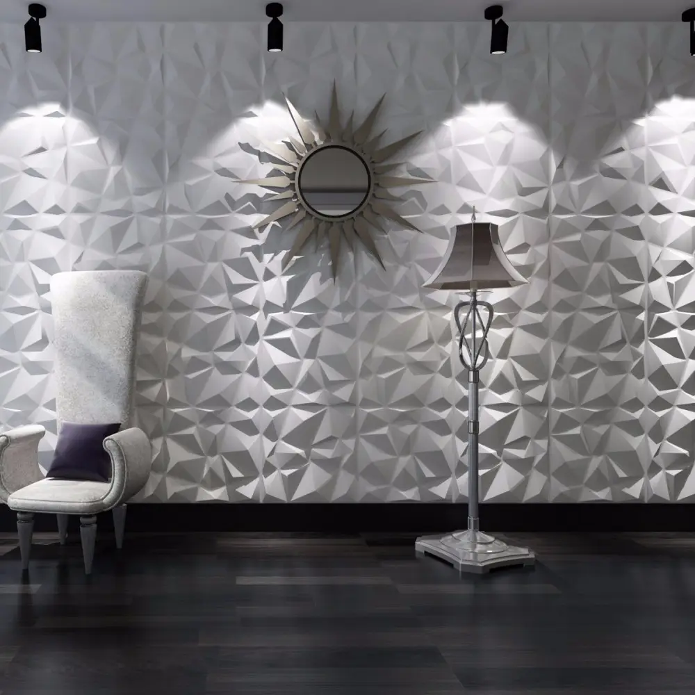 Painéis de parede 3d de plástico para banheiro, papéis de parede/revestimento de parede, adesivos de parede 3d, decoração de casa