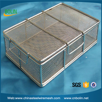 Panier en maille micro-tissée en acier inoxydable pour autoclave, idéal pour les applications d'écran
