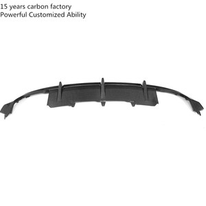 S5 คาร์บอนไฟเบอร์รถกันชนด้านหลัง Diffuser สำหรับ <span class=keywords><strong>Audi</strong></span> 2013-2014 - Product Image 3