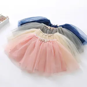 L1725S 푹신한 시폰 Pettiskirts 투투 스커트 2017 공주 댄스 파티 아기 Tulle 스커트