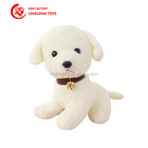 חברה במפעל תמונה מקמע יושב כלב צעצוע ממולא כלב צעצוע עם בובה פעמון - Product Image 3