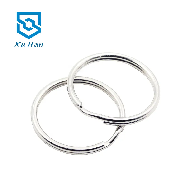 Hoge Kwaliteit Metalen 25Mm Ijzeren Sleutelhanger Split Ring Diy Auto Sleutelhanger Sieraden Hangers
