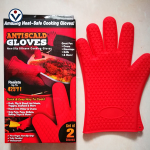 Gants professionnels en silicone personnalisés de qualité alimentaire bon marché gants de <span class=keywords><strong>four</strong></span> résistants à la chaleur - Product Image 5