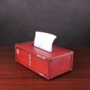 Boîte <span class=keywords><strong>à</strong></span> <span class=keywords><strong>mouchoirs</strong></span> en métal <span class=keywords><strong>vintage</strong></span>, artisanat personnalisé, boîte en étain, pour cadeau, décoration de la maison, bar, bureau - Product Image 2