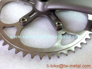 XACD titane vélo de route chainringTitanium vélo pédalier <span class=keywords><strong>vtt</strong></span> vélo plateau et manivelle bras - Product Image 6