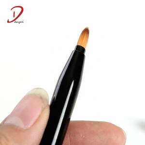Personalizado dupla face escova retrátil maquiagem lip gloss com logotipo personalizável